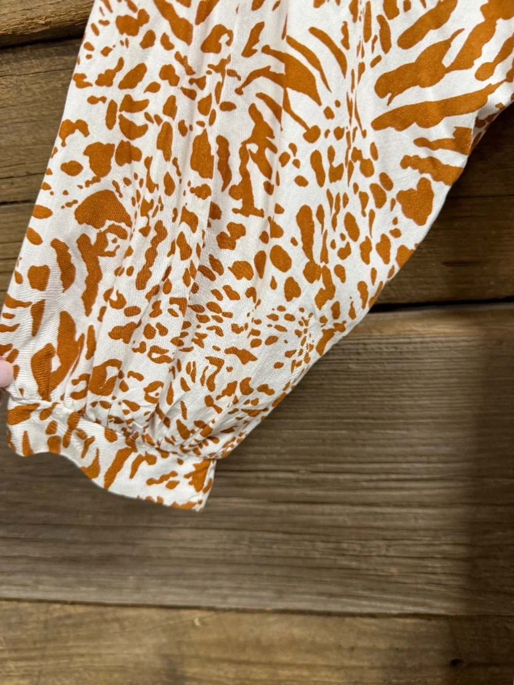 Umgee White and Mustard Printed Maxi Dress